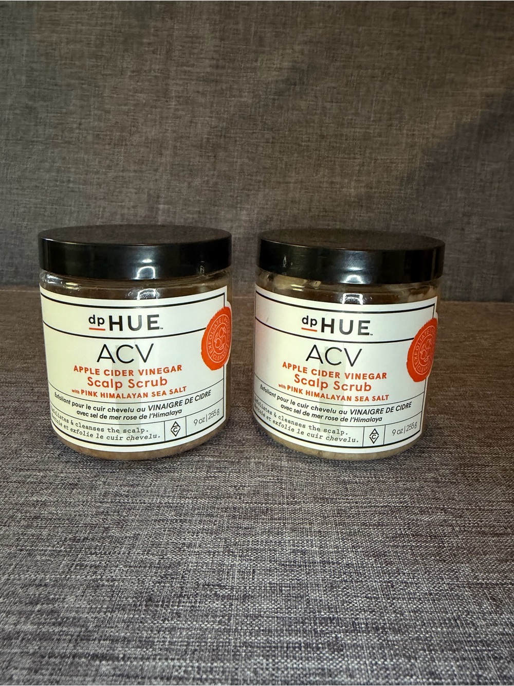dpHUE ACV Apple Cider Vinegar Scalp Scrub with Pink Himalayan Sea Salt  Lot of 2